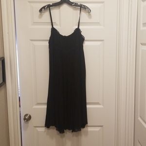 Black knee length dress